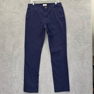 Taylor Stitch The Democratic Foundation Pant Organic Cotton Navy Blue M 34 x 34